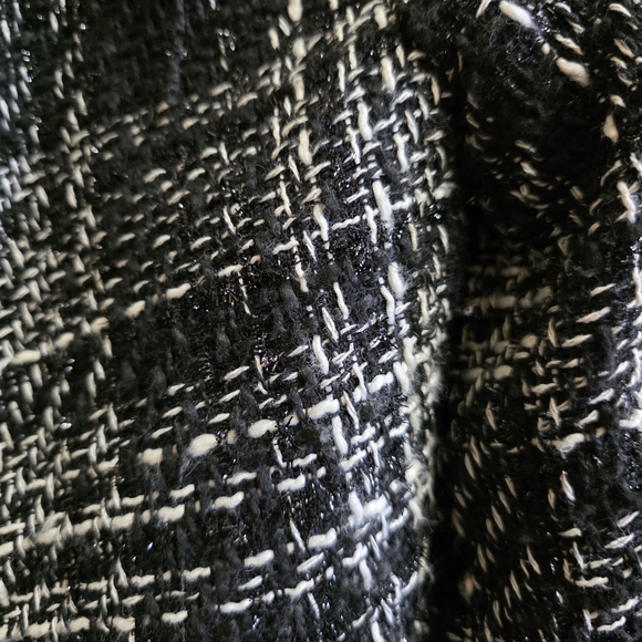 Paper Tee Black and White Tweed Blazer - Picture 2 of 5